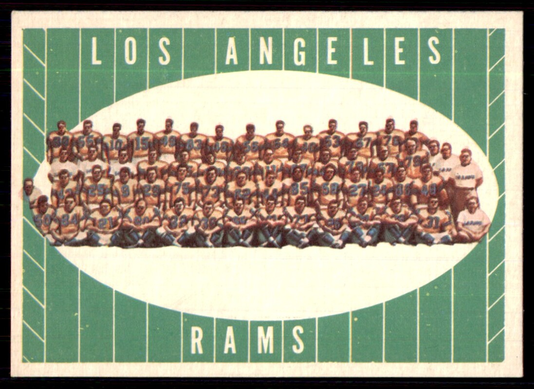 Los Angeles Rams 40th Anniversary Patch Stat Card Official Willabee & Ward  – Denver Autographs