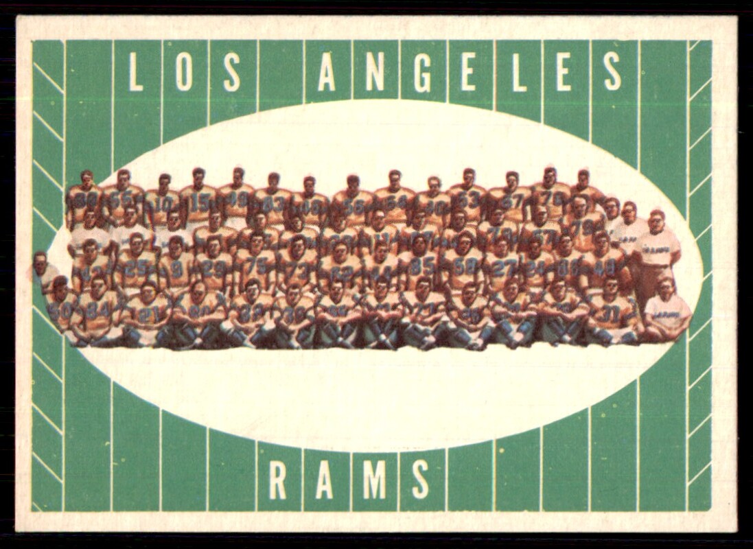 1963 Topps Los Angeles Rams Team Set 7 - NM