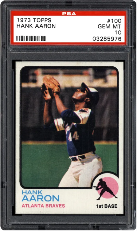 1973 Topps Hank Aaron #100