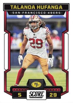 Talanoa Hufanga auto rookie card 2021 Panini Prizm Draft red ice RC 49ers