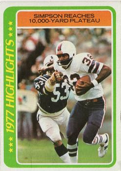 Mavin  O.J. Simpson 1969 Rookie season card - Buffalo Bills - RARE!