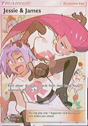 jessie and james pokemon card value Jessie & James Full Art Ultra Rare Hidden Fates 68/68, NM Pokemon Card