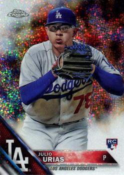 2014 Topps Debut Julio Urias Gold Border #44/50 Dodgers Rookie