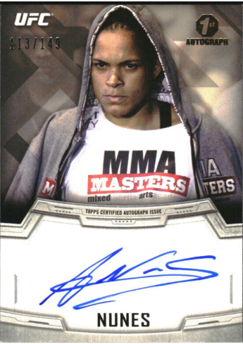 2014 Topps UFC Knockout Autographed Amanda Nunes #93
