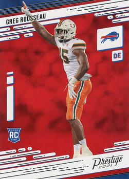 2022 Score Football Base #267 Greg Rousseau - Buffalo Bills