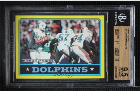 1986 Topps Marino Sets Up To Go Deep #44