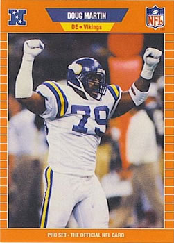 1987 Topps - Doug Martin - Minnesota Vikings - Card # 208