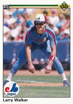 Larry Walker - Expos #493 Fleer 1992 Baseball Trading Card