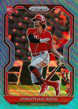 Jonathan India player worn jersey patch baseball card (Cincinnati Reds)  2020 Panini Elite Extra Prospect #PMJI