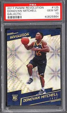 2017 Panini Revolution Galactic Donovan Mitchell Rookie Card Galactic #125