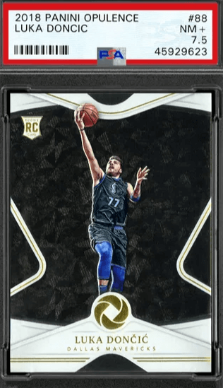 2018-19 Panini Opulence Luka Doncic Rookie Card #88
