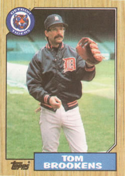 Tom Brookens Detroit Tigers Baseball Postcard
