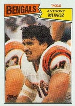 : ANTHONY MUNOZ CINCINNATI BENGALS 1997 NFL UPPER DECK PLAYER  CARD MOUNTED ON A 4 X 6 BLACK MARBLE PLAQUE : Everything Else