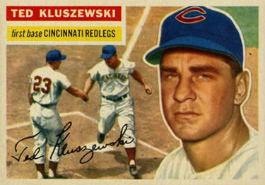 February 3, 1955 TED KLUSZEWSKI CINCINNATI REDS first base…
