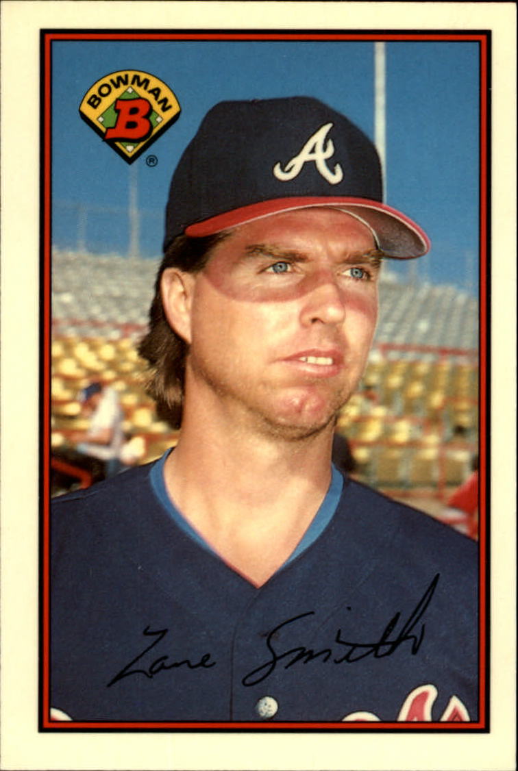 Zane Smith (1987) Atlanta Braves Vintage Baseball Postcard PCAB