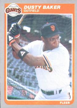 1984 Topps Traded Dusty Baker Baseball Card #5T Giants Mid-To-High-Grade  O/C