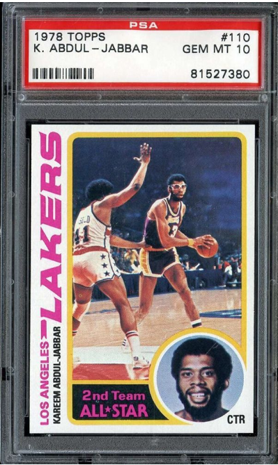 1978 Topps Kareem Abdul Jabbar #110