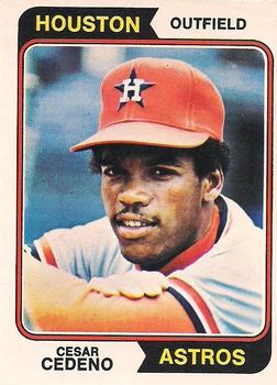Cesar Cedeno Signed 1975 SSPC Baseball Card - Houston Astros – PastPros