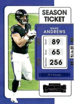 2018 Panini deals Mark Andrews rookie ticket