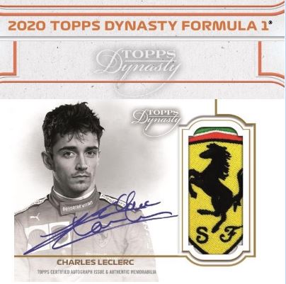 2020 Topps Dynasty F1 Charles Leclerc Ferrari Patch Auto 1/1
