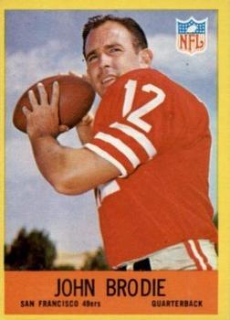 1961 Topps #59 John Brodie San Francisco 49ers Rookie Football