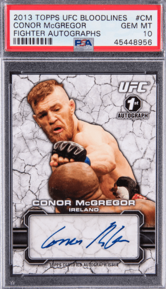 2013 Topps UFC Bloodlines Conor McGregor Rookie Fighter Autograph #CM—$11,685