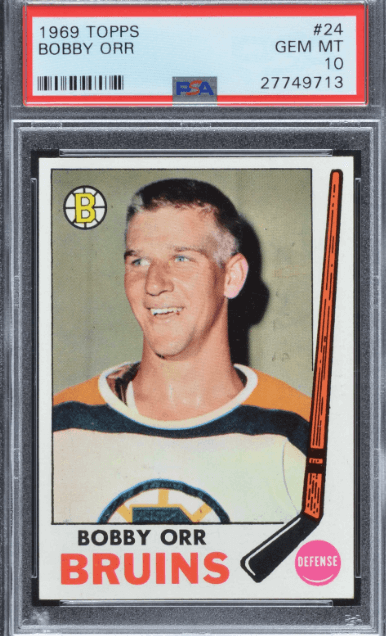 1969 Topps Hockey #24 Bobby Orr - $10,200