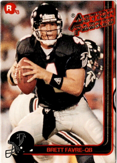 1991 Action Packed Rookie Update Brett Favre #21 - The Gold Foil Card