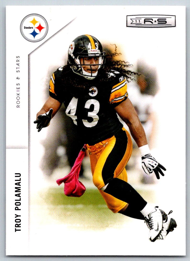 Troy Polamalu Pittsburgh Steelers 2020 HOF Class Canton Panini Hall of Fame  Card