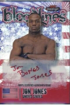 2012 Topps Finest UFC Bloodlines Jon Jones #BLJJ 1/1 AUTO - $20,100