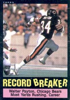 At Auction: 1979 Topps #480 Walter Payton Chicago Bears Football Card