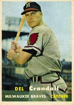 Del Crandall autographed Baseball Card (Milwaukee Braves) 1953