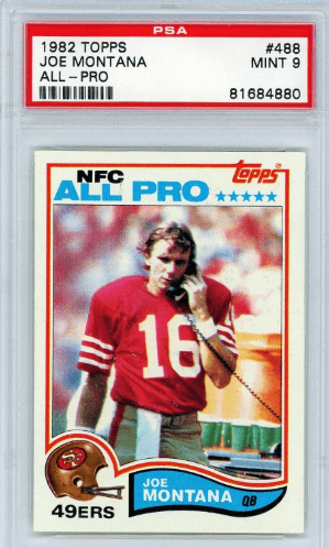 1982 Topps Joe Montana #488
