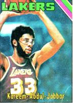 1975 Topps Kareem Abdul-Jabbar #90 - $33,600