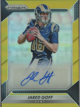 2016 Panini Gold Prizm Rookie Jared Goff Autograph /10 #RA-JGF