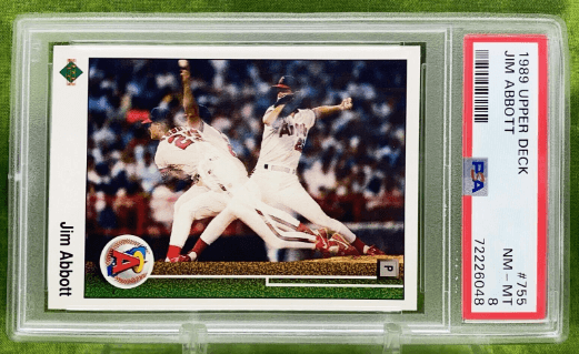 1989 Upper Deck Jim Abbott Rookie Card #755