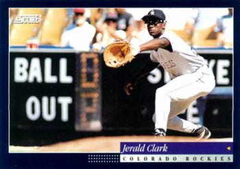 Jerald Clark Signed 1992 Pinnacle Baseball Card - San Diego Padres