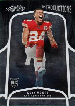 SKYY MOORE 2022 PANINI INSTANT NFL DRAFT NIGHT 1ST GRADED 10 ROOKIE CARD  CHIEFS