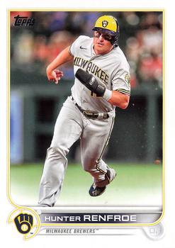 2022 Topps Update Hunter Renfroe #US58 Gold /2022 Milwaukee