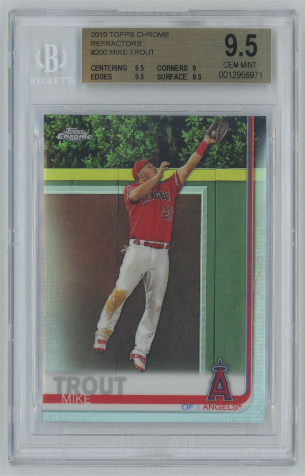 2022 Topps Chrome Base Prism Refractor #200 Mike Trout - Angels