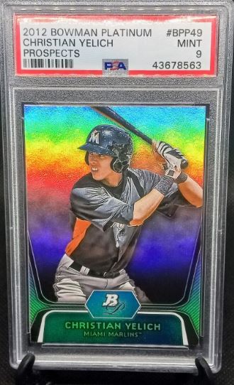 2012 Bowman Platinum Christian Yelich Refractor Rookie #BP49