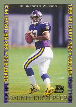 Daunte Culpepper player worn jersey patch football card (Minnesota Vikings)  2003 Fleer Showcase Sweet Stitches #DC11