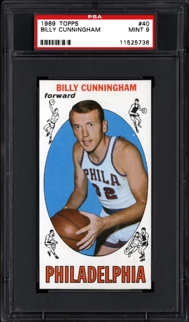 1969 Topps Billy Cunningham Rookie Card #40