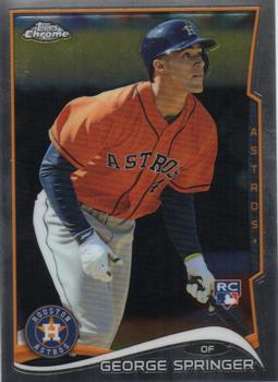 MLB6X8George Springer Houston Astros Two Card Plaque - C and I