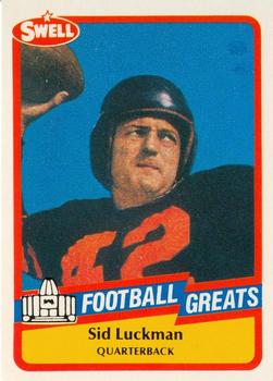 Vintage 1947-1966 Sid Luckman Chicago Bears Black & White -   Israel