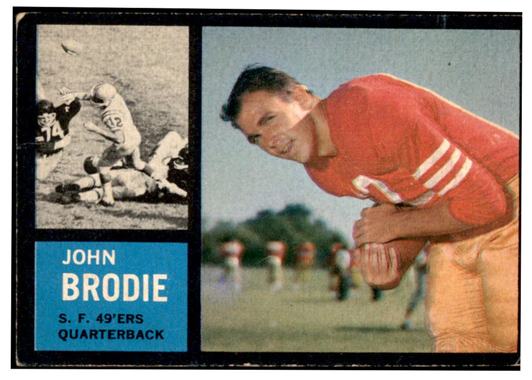 : 1968 Topps # 139 John Brodie San Francisco 49ers (Football  Card) VG 49ers Stanford : Collectibles & Fine Art