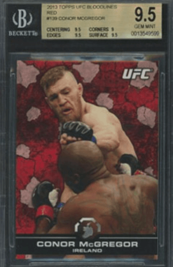 2013 Topps UFC Bloodlines Red Conor McGregor #139 3/8 — $13,669