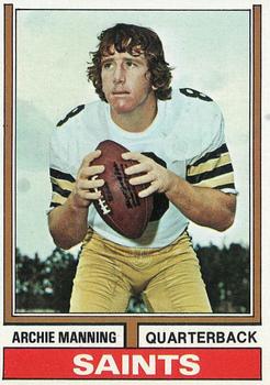 NFL Archie Manning Signed Trading Cards, Collectible Archie