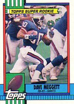 Dave Meggett - Giants #150 Score 1990 NFL Football Trading Card