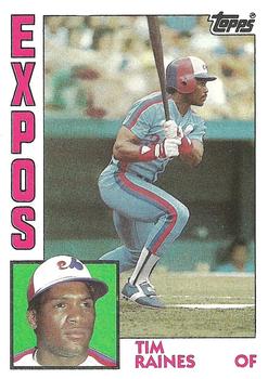 Topps Tim Raines Cards Through the Year